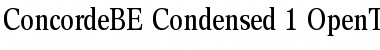 Download Concorde BE Condensed Font Title Preview