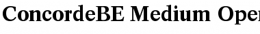 Download Concorde BE Medium Font Title Preview