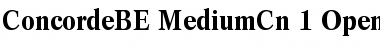 Download Concorde BE Medium Condensed Font Title Preview