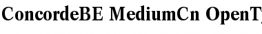 Download Concorde BE Medium Condensed Font Title Preview