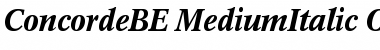 Download Concorde BE Medium Italic Font Title Preview