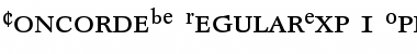 Download Concorde BE Regular Expert Font Title Preview