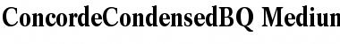 Download ConcordeCondensedBQ Regular Font Title Preview