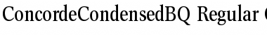 Download ConcordeCondensedBQ Regular Font Title Preview