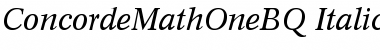 Download Concorde Math 1 BQ Regular Font Title Preview