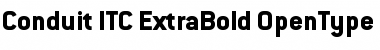 Download Conduit ITC ExtraBold Regular Font Title Preview
