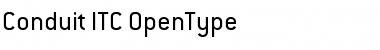 Download Conduit ITC Regular Font Title Preview