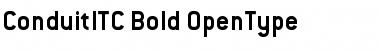 Download ConduitITC Bold Font Title Preview