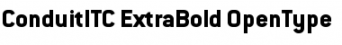 Download ConduitITC ExtraBold Font Title Preview
