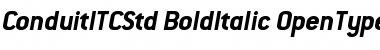 Download ConduitITCStd BoldItalic Font Title Preview