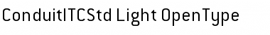 Download ConduitITCStd Light Font Title Preview
