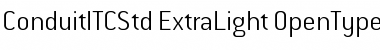 Download ConduitITCStd ExtraLight Font Title Preview