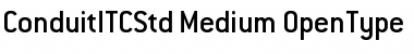 Download ConduitITCStd Medium Font Title Preview