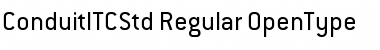 Download ConduitITCStd Regular Font Title Preview