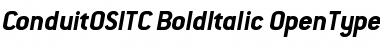 Download ConduitOSITC BoldItalic Font Title Preview
