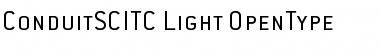 Download ConduitSCITC Light Font Title Preview