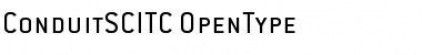 Download ConduitSCITC Regular Font Title Preview