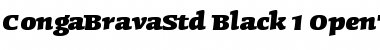 Download Conga Brava Std Black Font Title Preview