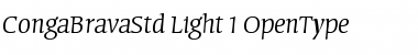 Download Conga Brava Std Light Font Title Preview