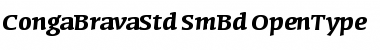 Download Conga Brava Std Semibold Font Title Preview