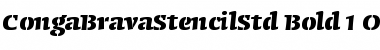 Download Conga Brava Stencil Std Bold Font Title Preview