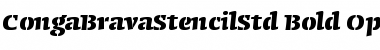 Download Conga Brava Stencil Std Bold Font Title Preview