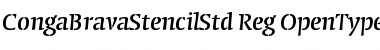 Download Conga Brava Stencil Std Regular Font Title Preview