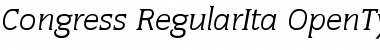 Download Congress-RegularIta Regular Font Title Preview