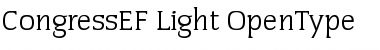 Download CongressEF Light Font Title Preview