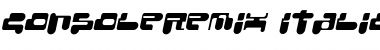 Download ConsoleRemix Italic Font Title Preview