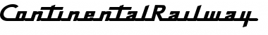 Download ContinentalRailway Regular Font Title Preview