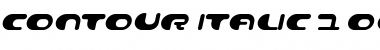 Download Contour Italic Font Title Preview