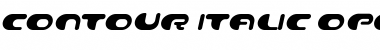 Download Contour Italic Font Title Preview