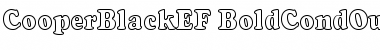 Download CooperBlackEF-BoldCondOutline Regular Font Title Preview