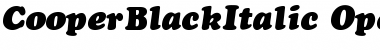Download Cooper BlackItalic Font Title Preview