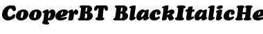 Download Bitstream Cooper Black Italic Headline Font Title Preview