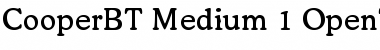 Download Bitstream Cooper Medium Font Title Preview