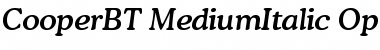 Download Bitstream Cooper Medium Italic Font Title Preview