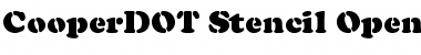 Download Cooper D OT Stencil Font Title Preview