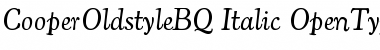 Download Cooper Old Style BQ Regular Font Title Preview