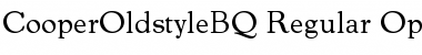 Download Cooper Old Style BQ Regular Font Title Preview