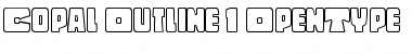 Download Copal Outline Font Title Preview