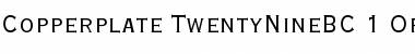 Download Copperplate Gothic Twenty-Nine BC Font Title Preview