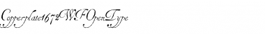 Download Copperplate 1672 WF Regular Font Title Preview