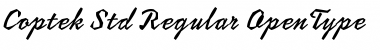 Download Coptek Std Regular Font Title Preview