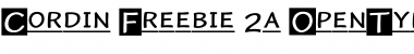 Download Cordin Freebie 2a Regular Font Title Preview