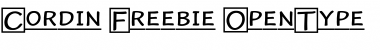 Download Cordin Freebie Regular Font Title Preview