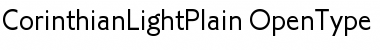 Download Corinthian Light Plain Font Title Preview