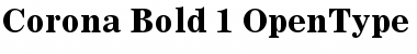 Download Corona Bold Face No. 2 Font Title Preview
