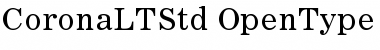 Download Corona LT Std Regular Font Title Preview